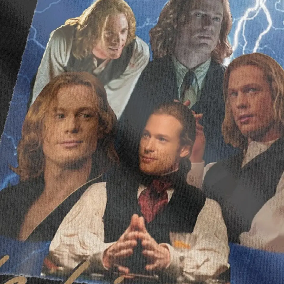 Camisas gráficas masculinas e femininas de algodão puro, Lestat De