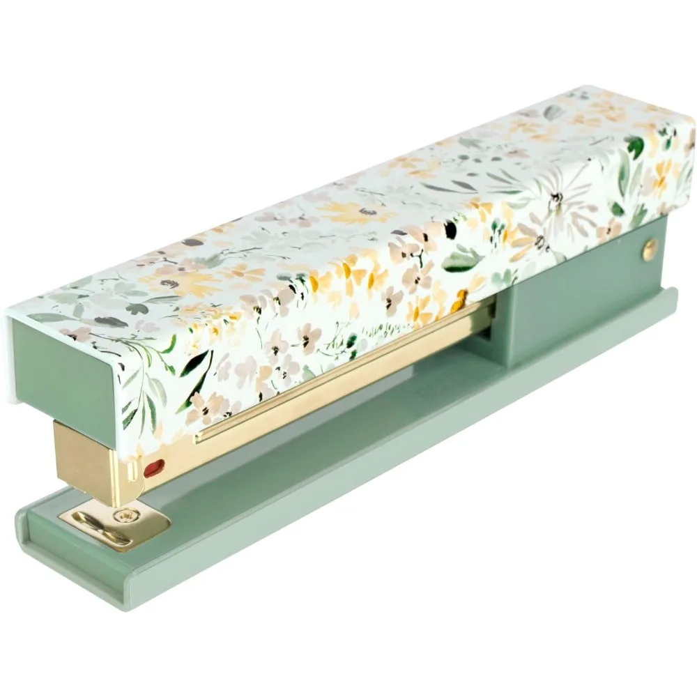Stapler , 20 Sheet Capacity, Full Strip, Wildflowers, Colorful Fashion Design