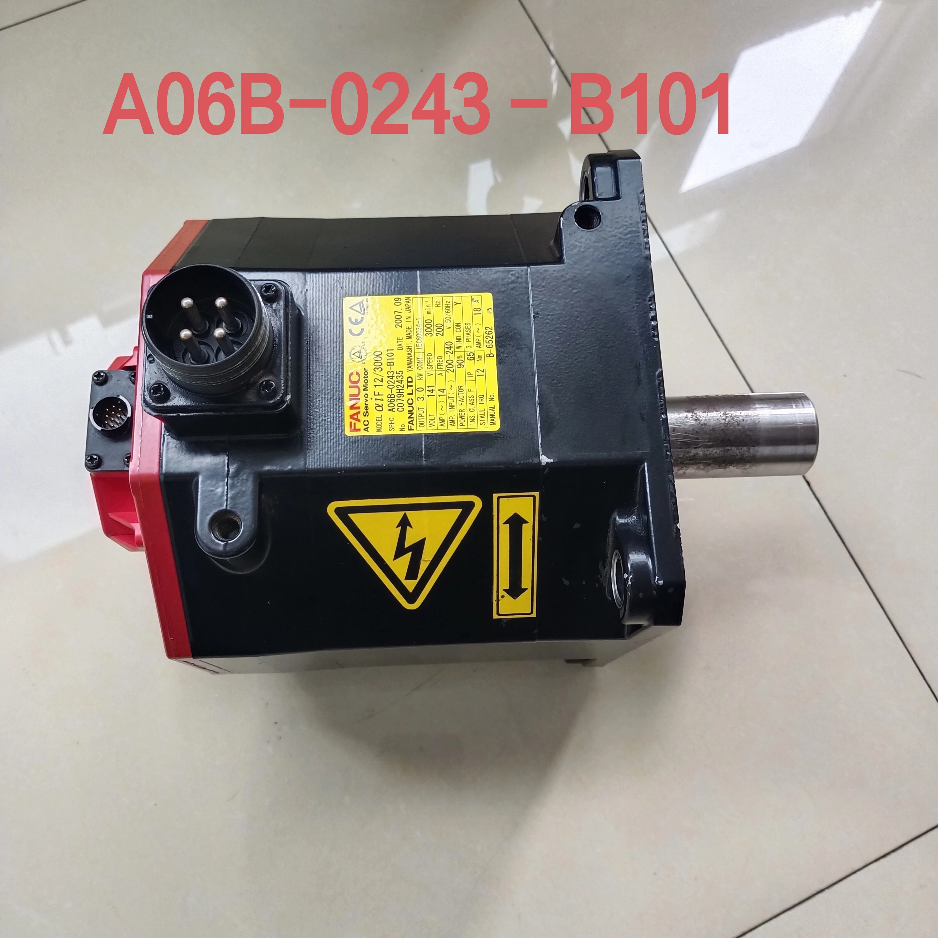 

A06B-0243-B101 servo motor, the second-hand test is intact，Provide testing videos before shipment，You can buy with confidence.