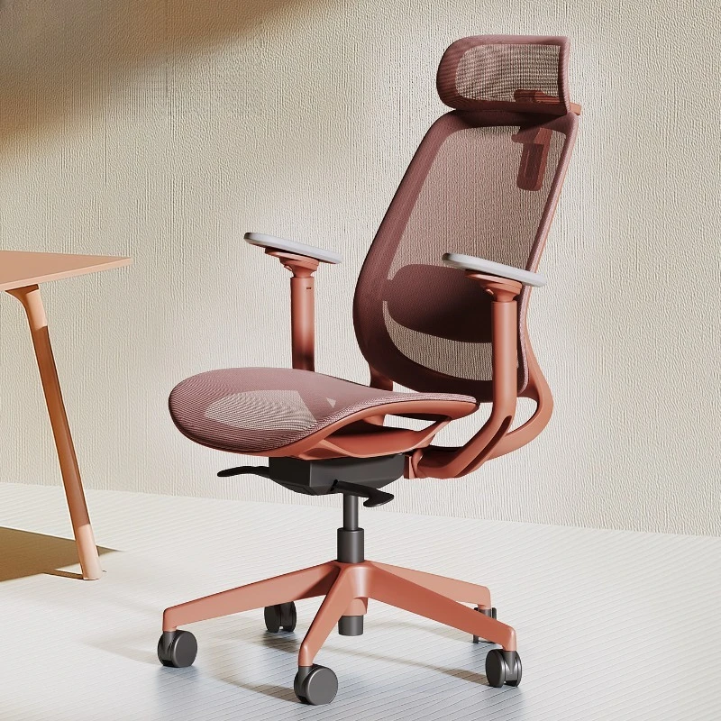 Comfortable school chair, sedentary waist support, computer staff meeting office, light luxury work chair