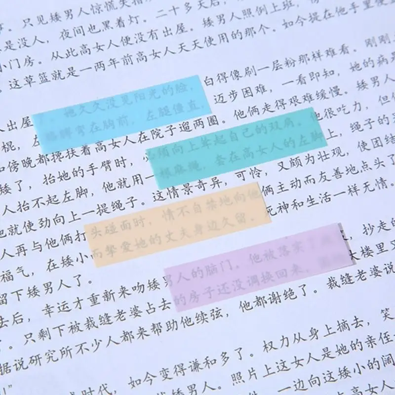 Notas pegajosas guias índice colorido