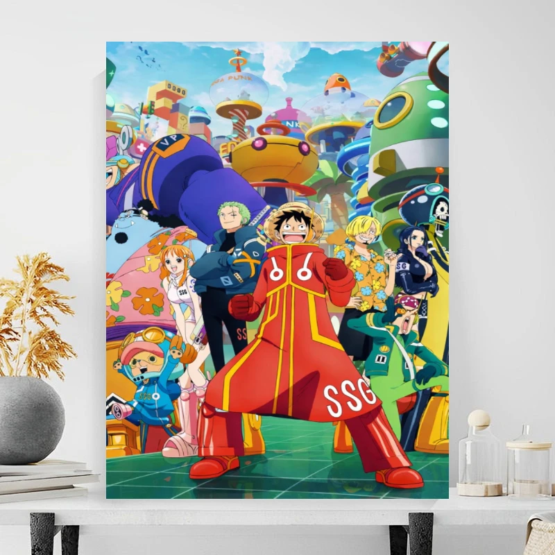 Oil Painting One Piece Japanese Anime By Numbers Home Decor Modern Wall Decor for Living Room Bedroom Perfect Gift No Frame