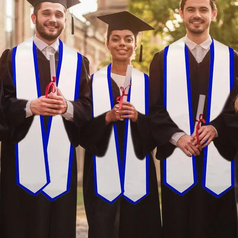 Étole de remise de diplôme unisexe pour étudiants adultes, écharpe Anti-décoloration, ceinture de remise de diplôme pour étudiants
