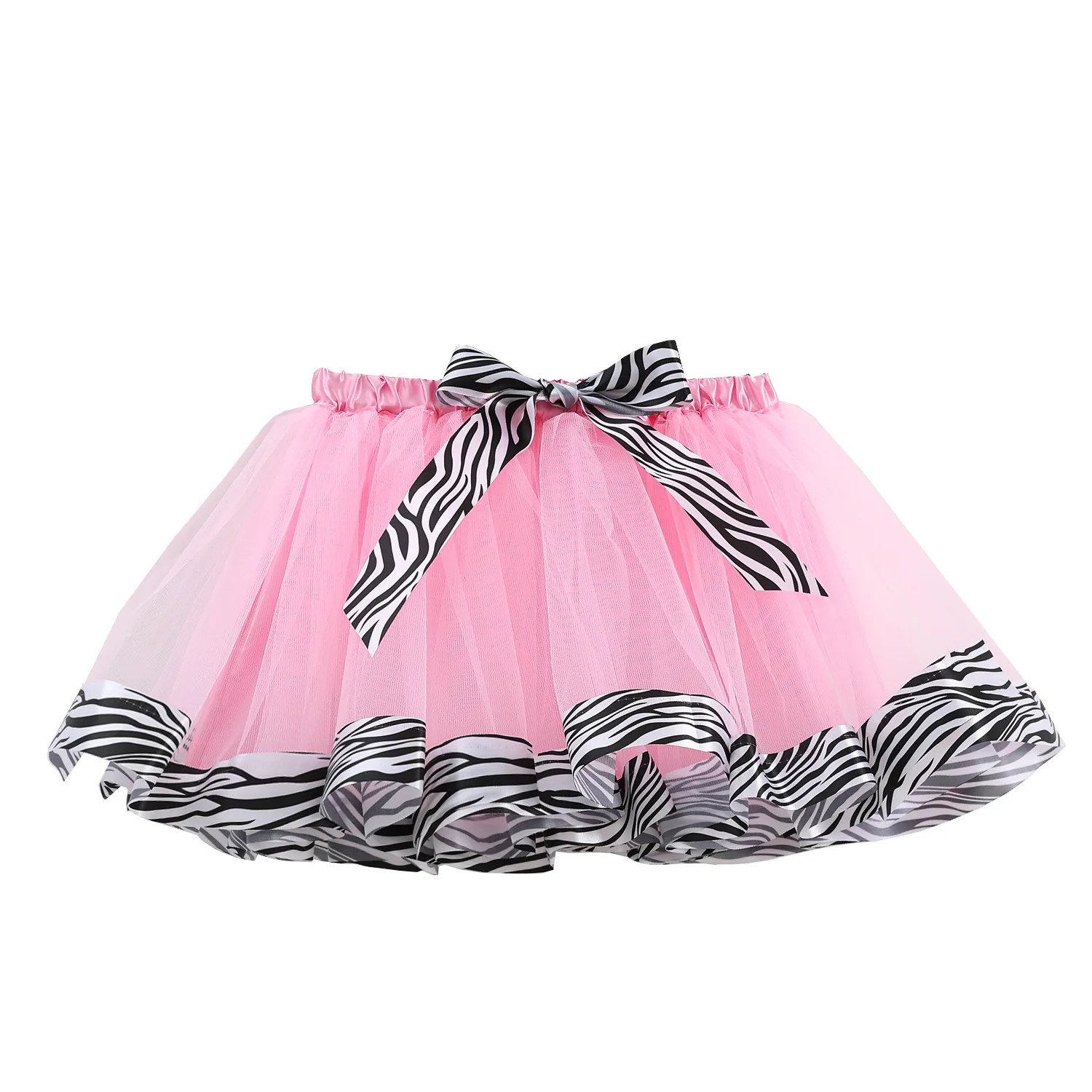 Mini jupe tutu en tulle pour enfants, jupe courte moelleuse, jupe princesse arc-en-ciel, série animale, fête d'Halloween et de Noël, maille pour fille