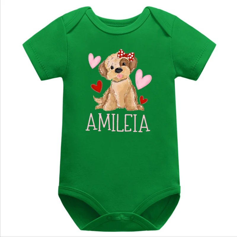 Personalized Name Valentine Baby Clothes Girls Valentines Bodysuits Baby Girl My First Valentines Day Shirt Baby Romper 7-12m