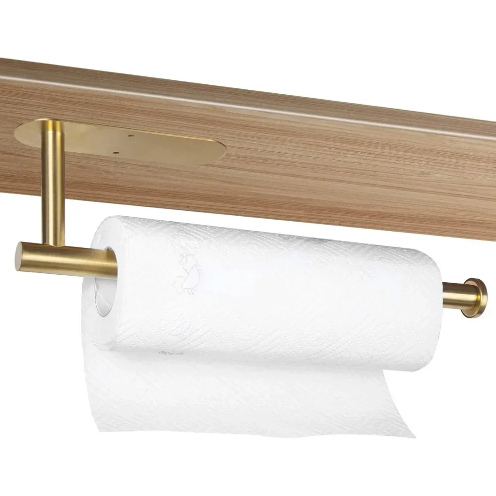 TOP Selling Bathroom Kitchen Non Perforated Wall Mounted Stainless Steel Tissue Holder, Tissue Roll Self-adhesive Toilet Storage