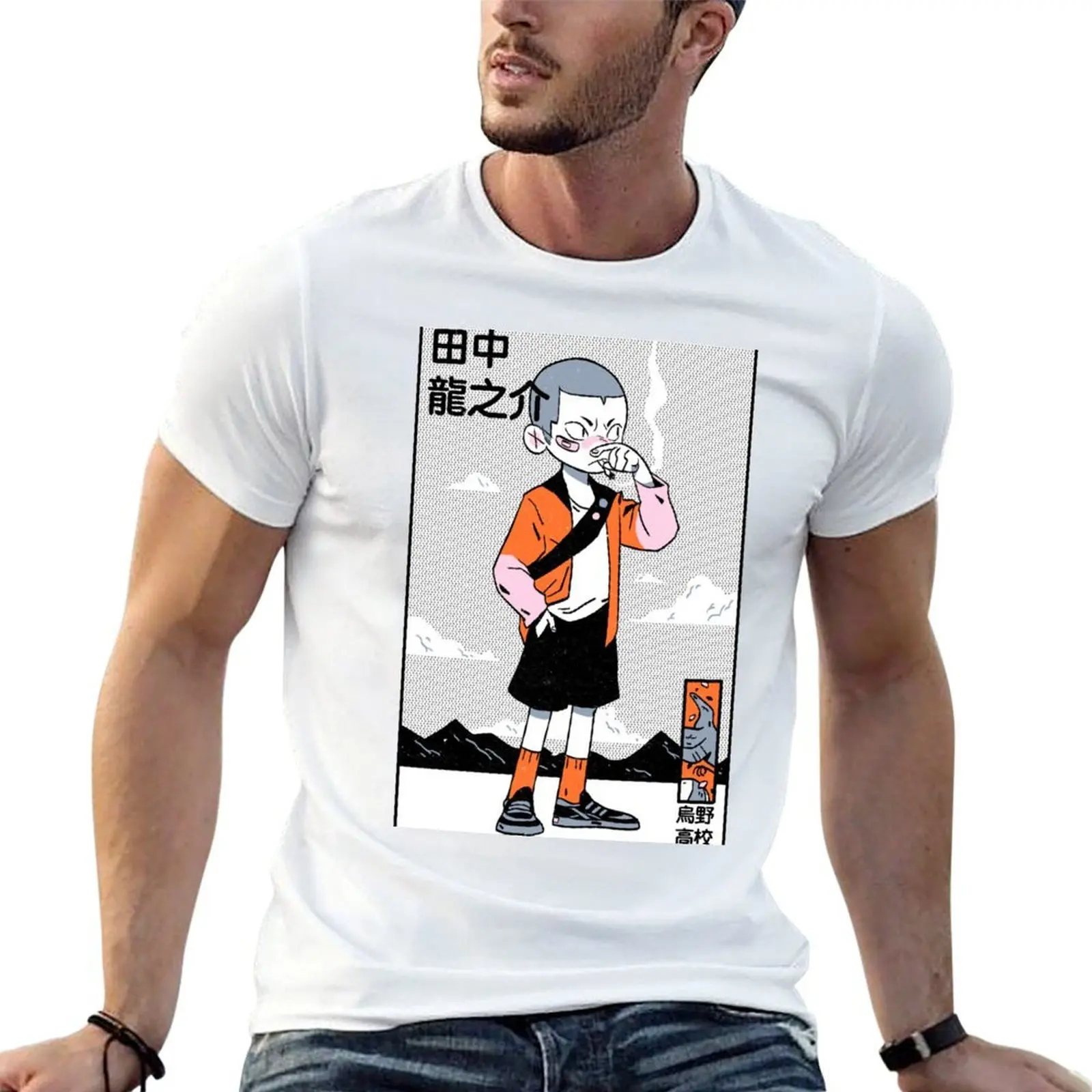 

Футболка Tanaka Ryunosuke 2, дизайнерская футболка для мужчин, футболка