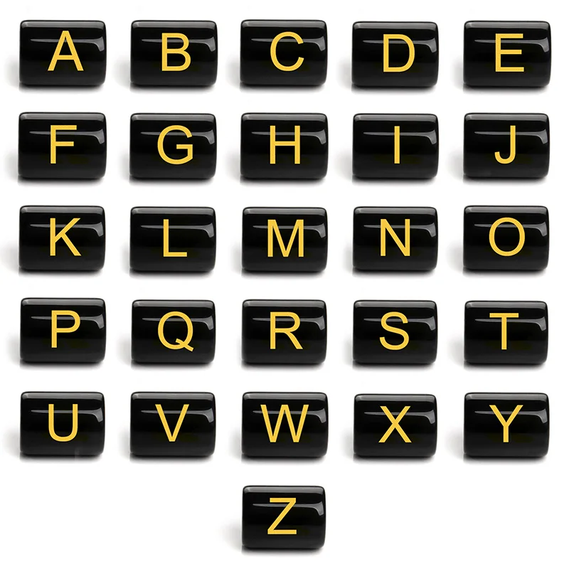 12 Constellation Letters Number Beads Natural Shell Glass Stone Charms Accessories For Jewelry Making Necklace Bracelet Handmade