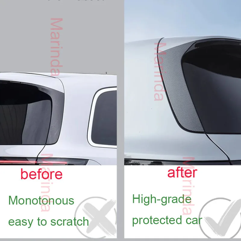 For LEADING IDEAL LiXiang L8 L9 Car Spoiler Rear Window Empennage Protective Cover Decorative Chromium Trim Exterior Accessories