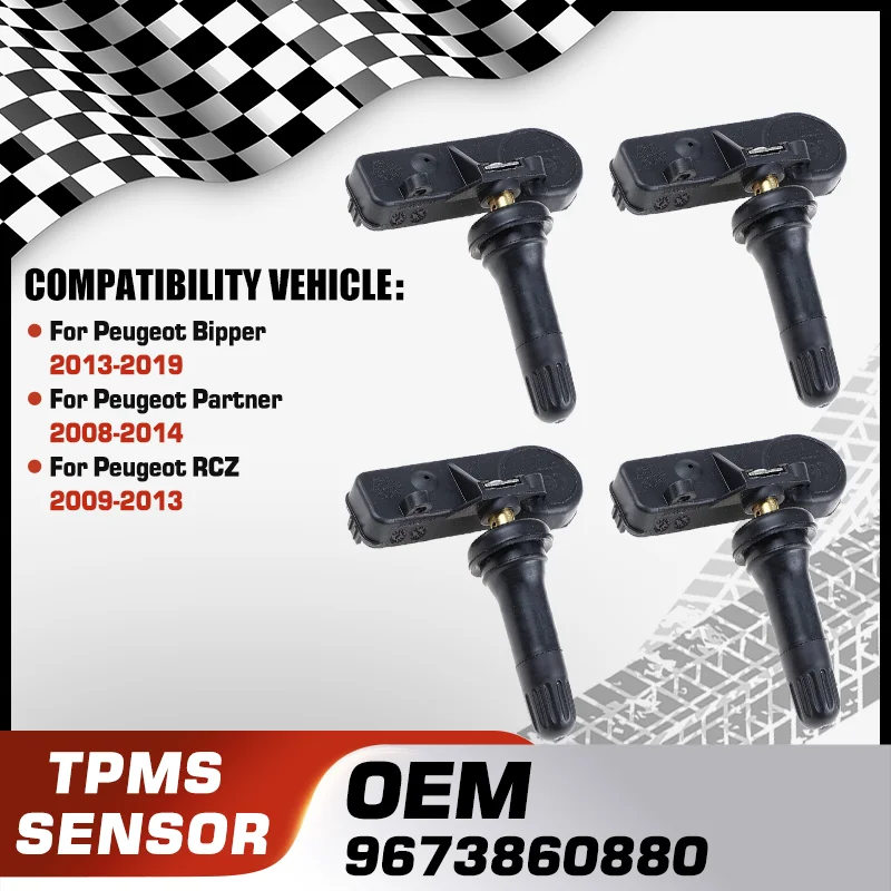 

Car TPMS Tire Pressure Monitor Sensor For Peugeot Bipper 2013-2019 Peugeot Partner 2008-2014 Peugeot RCZ 2009-2013 9673860880