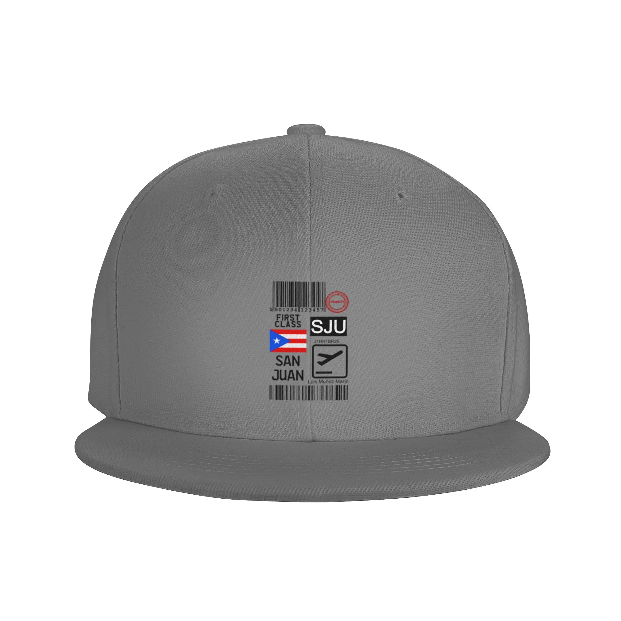 Fashion San Juan Puerto Rico Luis Mu oz Mar n International Airport Flat Brim Sun Hat  Casual Style Tennis Female