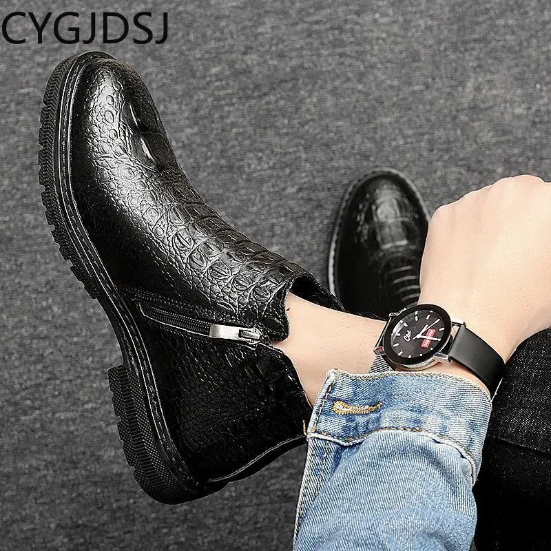 

Ботильоны для мужчин кожаная обувь для мужчин Повседневная зимняя обувь Stivali зимняя обувь для мужчин ботинки черные ботинки повседневная обувь ботини си