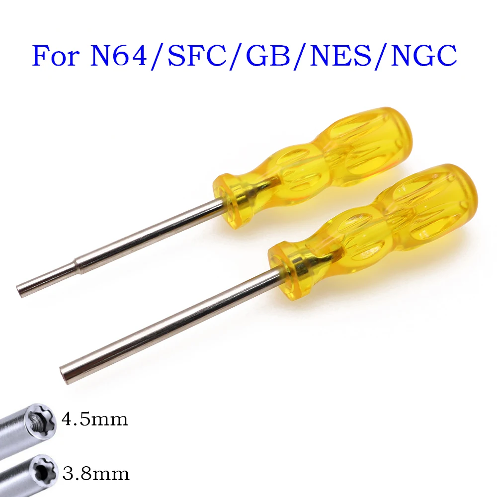 3.8mm+4.5mm Security Screwdriver Tool Bit Gamebit for Nintendo NGC SFC MD NES N64 SNES Gameboy Open Tools