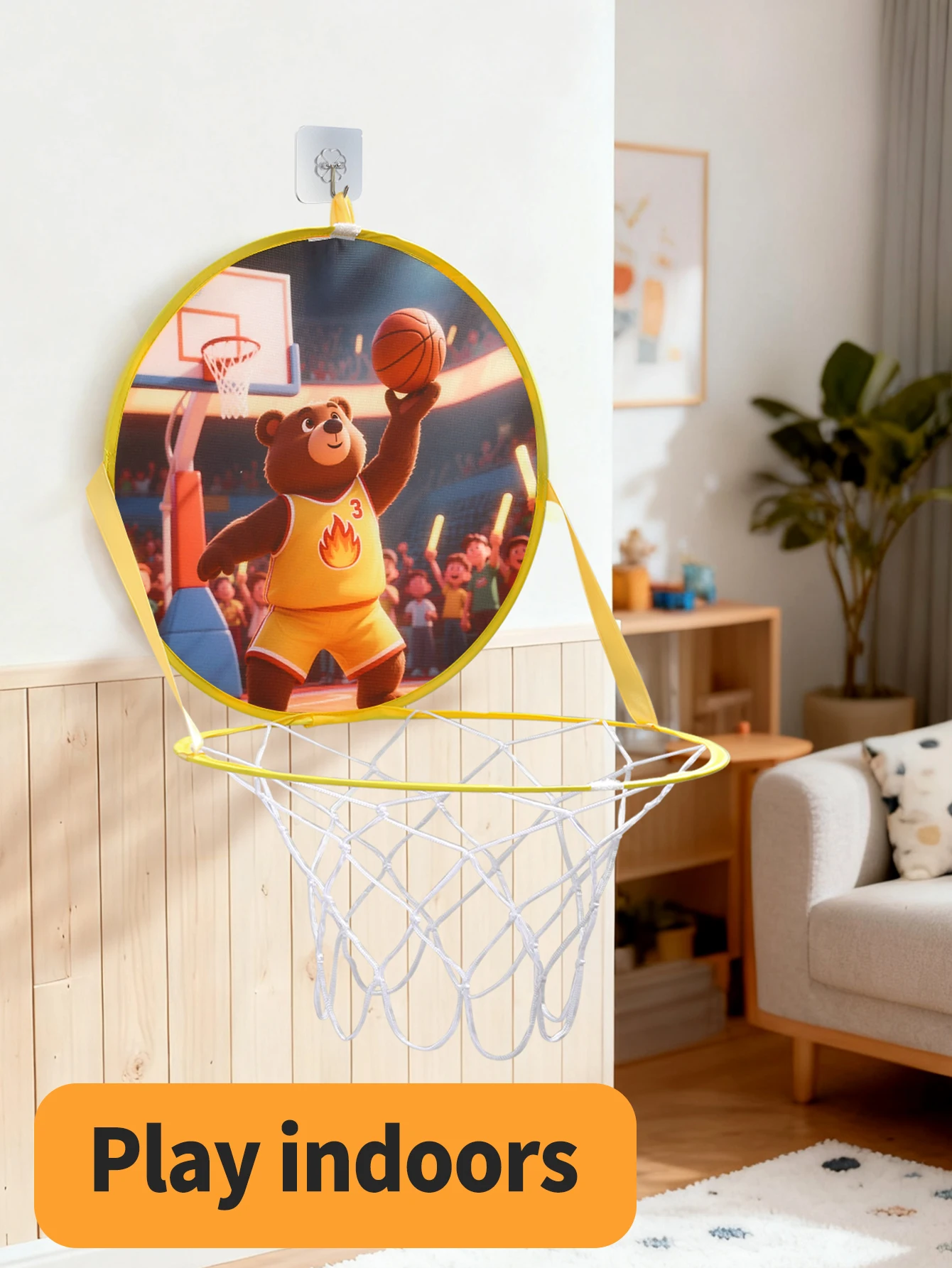 Foldable Basketball Hoop Bear  - Kids Outdoor Play Yard ulasan dan harga
