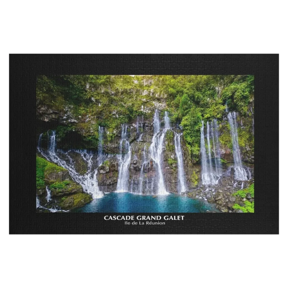 

Grand Galet waterfall in Reunion Island Jigsaw Puzzle Baby Wooden Custom Kids Toy Animal Puzzle