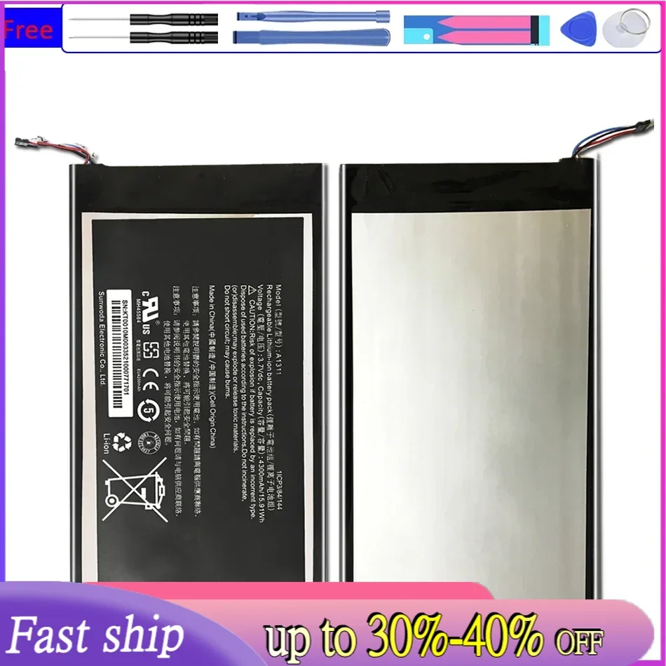 

A1311 Fit For Acer Iconia Tab A1-830 A1311 A1 830 4300mAh Replacement Laptop Battery