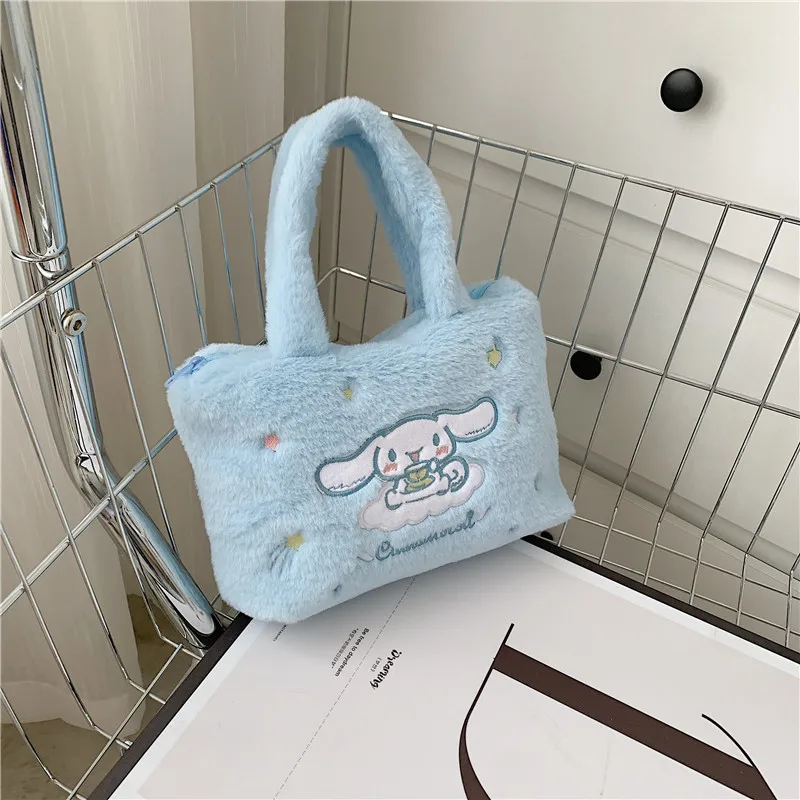 サンリオキャラクターぬいぐるみバックパックセット - シナモロール クロミ ハローキティ マイメロディ かわいいショルダーバッグ 女性用 かわいいメイクアップ