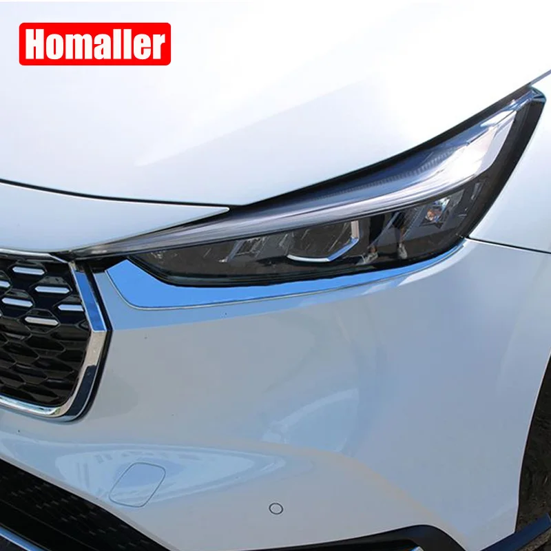 

For Honda HRV HR-V VEZEL 2021 2022 2023 Head Light Lamp Around Cover Frame Trim High Quality Chromed ABS Plastic 2 PCS