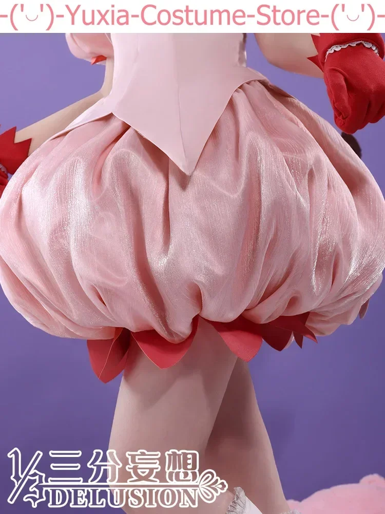 Anime! Tokyo Mew Mew Momomiya Ichigo Magic Girl Pink Dress Elegant Uniform Cosplay Costume Halloween Party Outfit Women