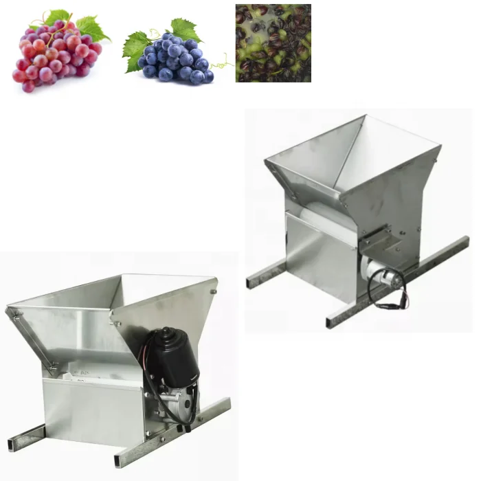 China electric wine small grape press machine winery winepress crusher