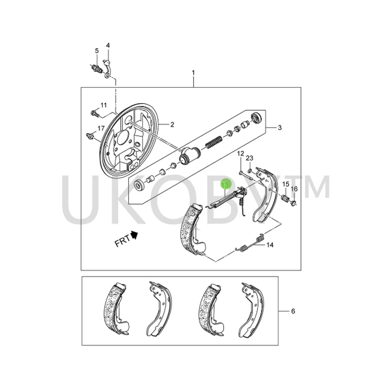 apply Che vro le t Le Feng Le Cheng Right rear drum repair package with antique style as a whole