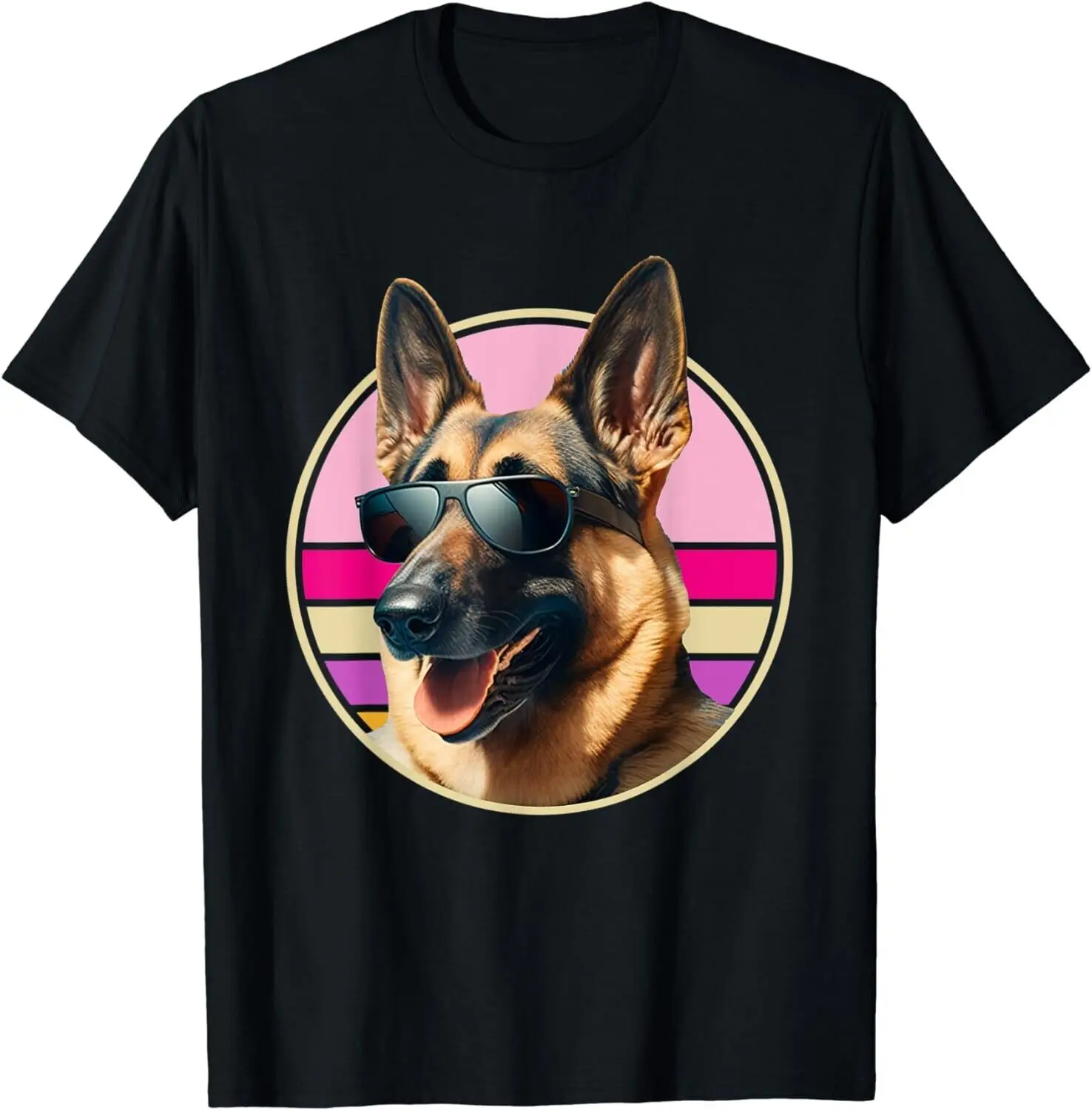 

Funny German Shepherd Dog Design Art Costume Outfit Mom Dad Gift Unisex T-Shirt