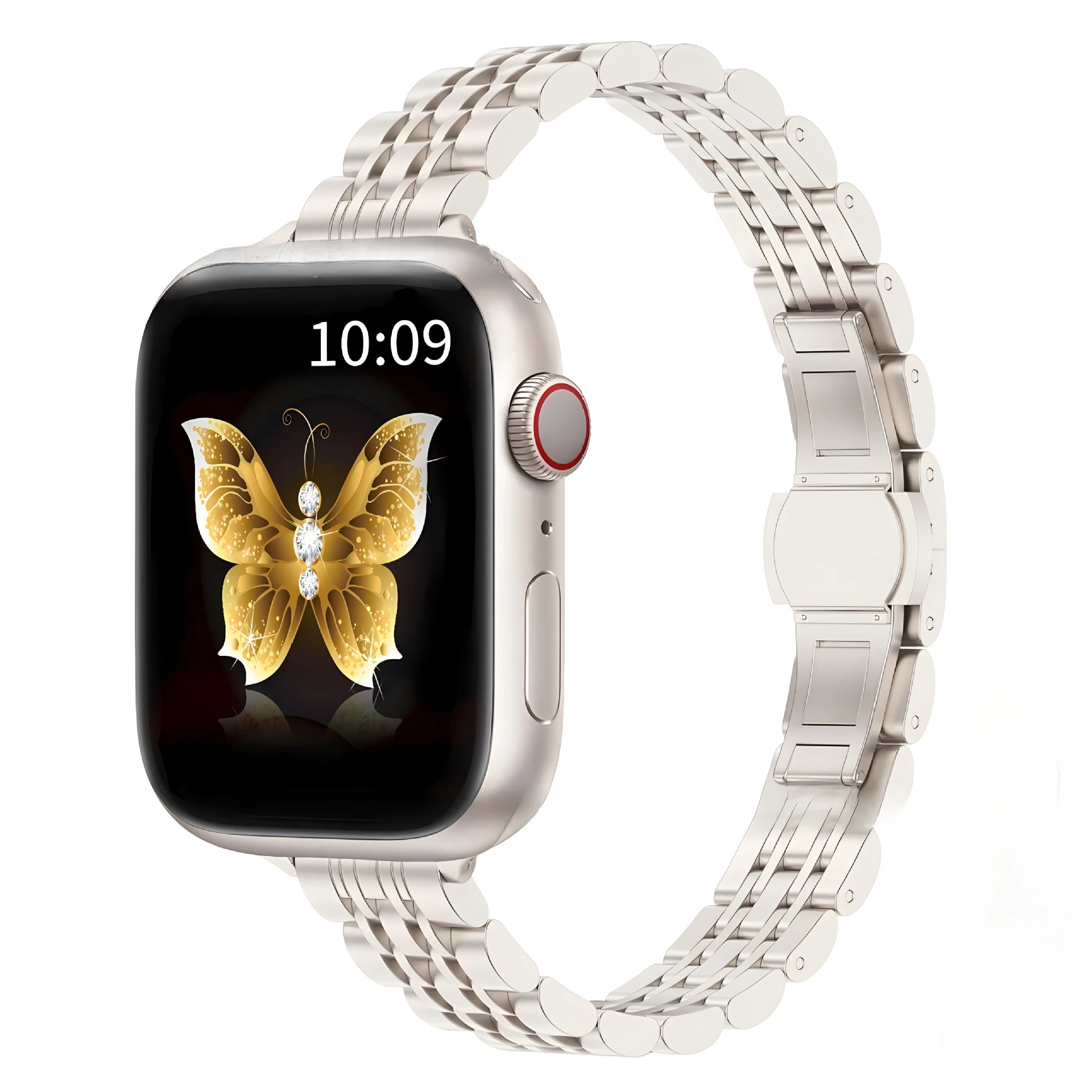 Roestvrij stalen band voor Apple Watch Ultra 2 Band 49 mm 42 mm 46 mm Metalen armband iWatch-serie 10 9 8 7 6 SE 5 4 3 Dames 45 41 mm