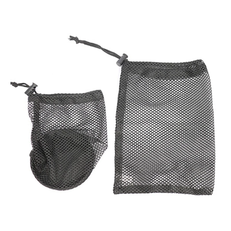 Golf Ball Storage Bag Large Capacity Golfs Drawstring Nylon Mesh Bag