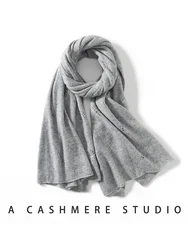 Women Wool Cashmere Holes Wrap Shawl Big Scarves Cashmere Hijab Scarf Pashmina Openwork  Light-thin 2024 New Wraps