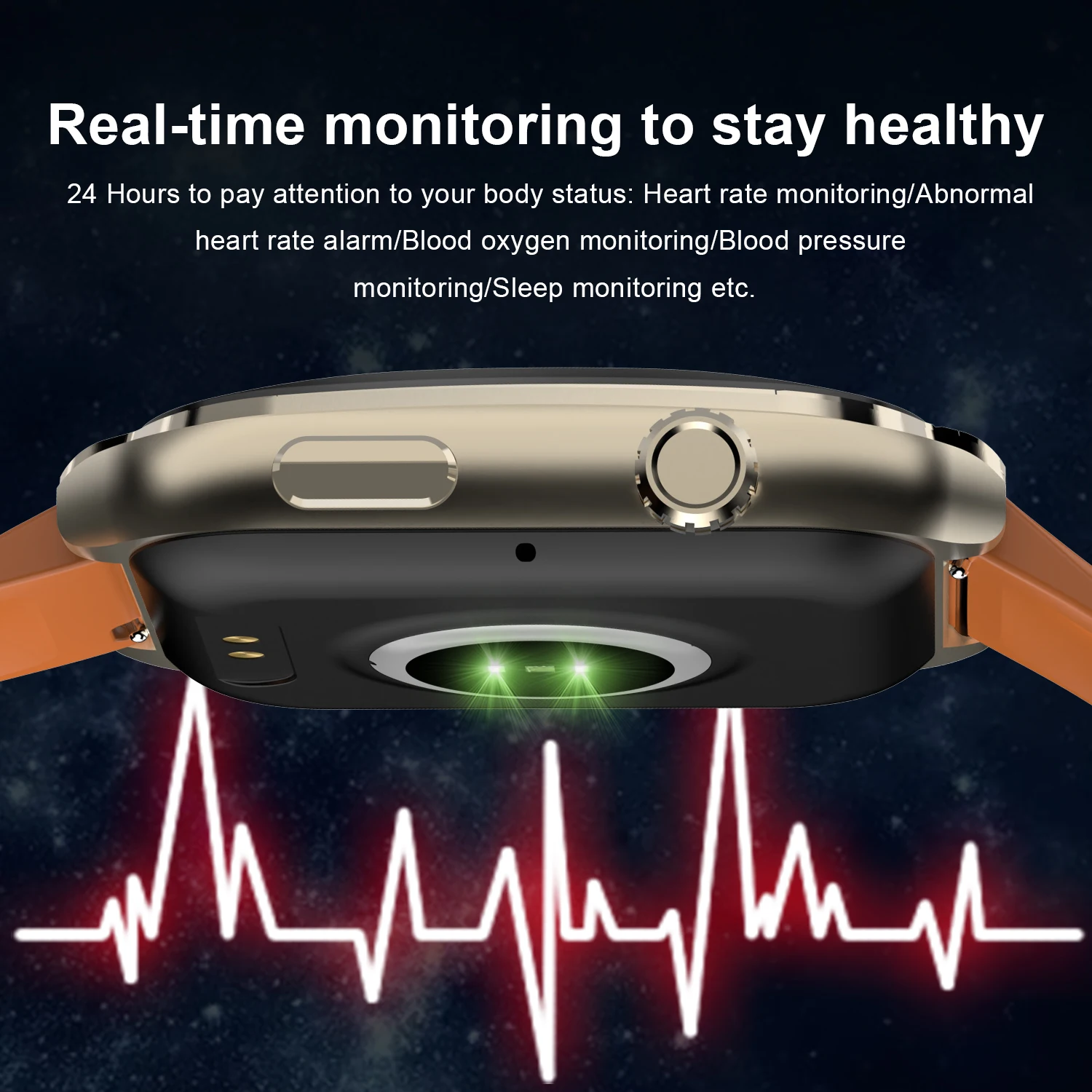 Reloj inteligente para deportes al aire libre, dispositivo con pantalla TFT de 2024 pulgadas, 3D, llamadas curvas, control del ritmo cardíaco y de la salud, para teléfonos Android e IOS, novedad de 1,96