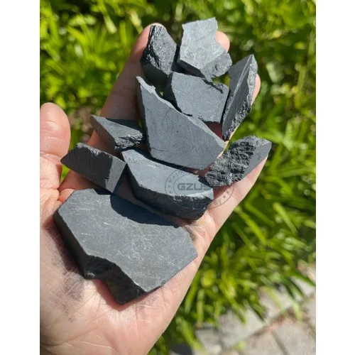 Raw Shungite Stone Raw Stones - Healing Crystals and Stones - Shungite Stone - Emf Protection Stones - Root Chakra Stones