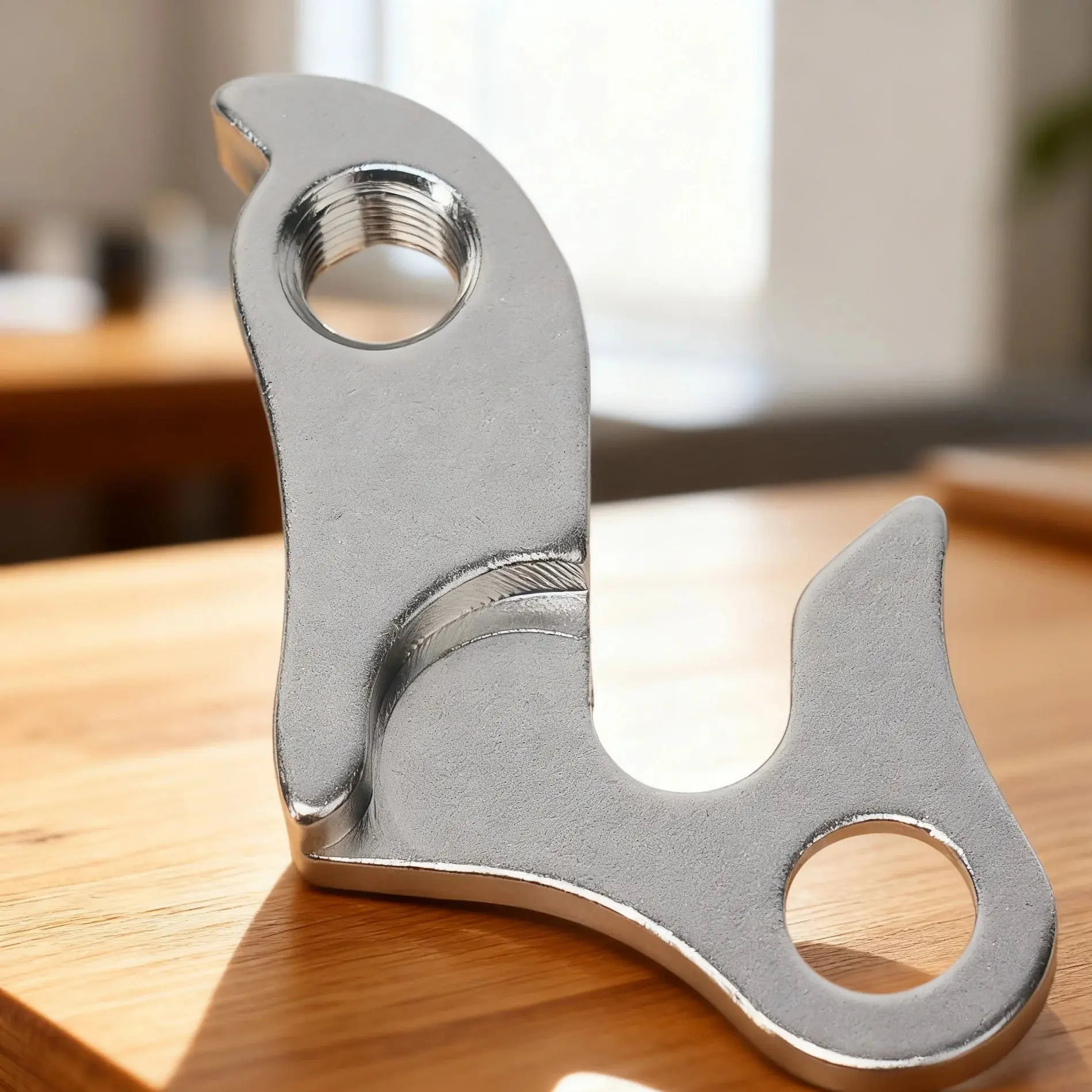 Bike Rear Derailleur Hanger Aluminum Alloy Bicycle 6.5x4.5x0.7 Cm Tailhook Frame Extender Cycling Accessories