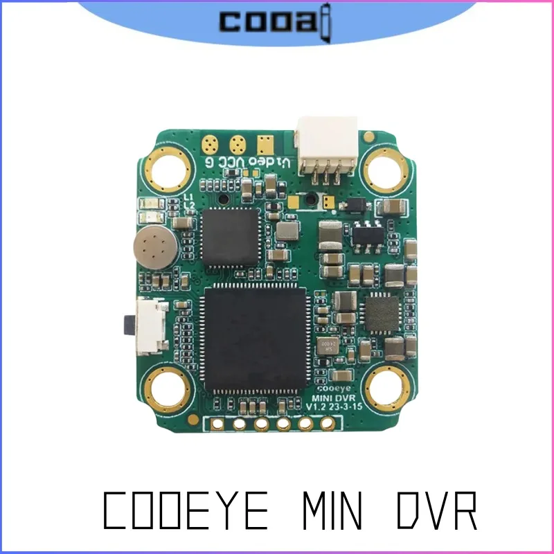 

COOAI COOEYE BAYCK MINI DVR - 5V-30V Wide Voltage, 512G Micro SD, PAL/NTSC/AHD720P (25/30/60fps) Camera Module for FPV Drone/RC