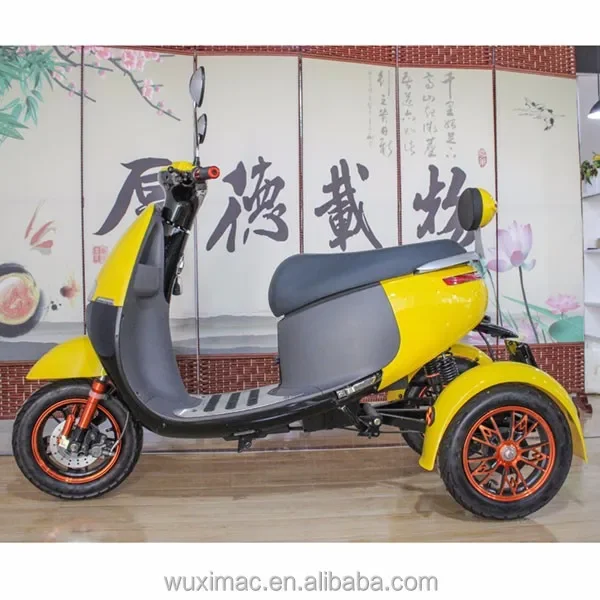 

Cheap China New Model 3-Wheel Adult Electric Motor Moped Trike Scooter Motorcycle Tricycle For Sale custom