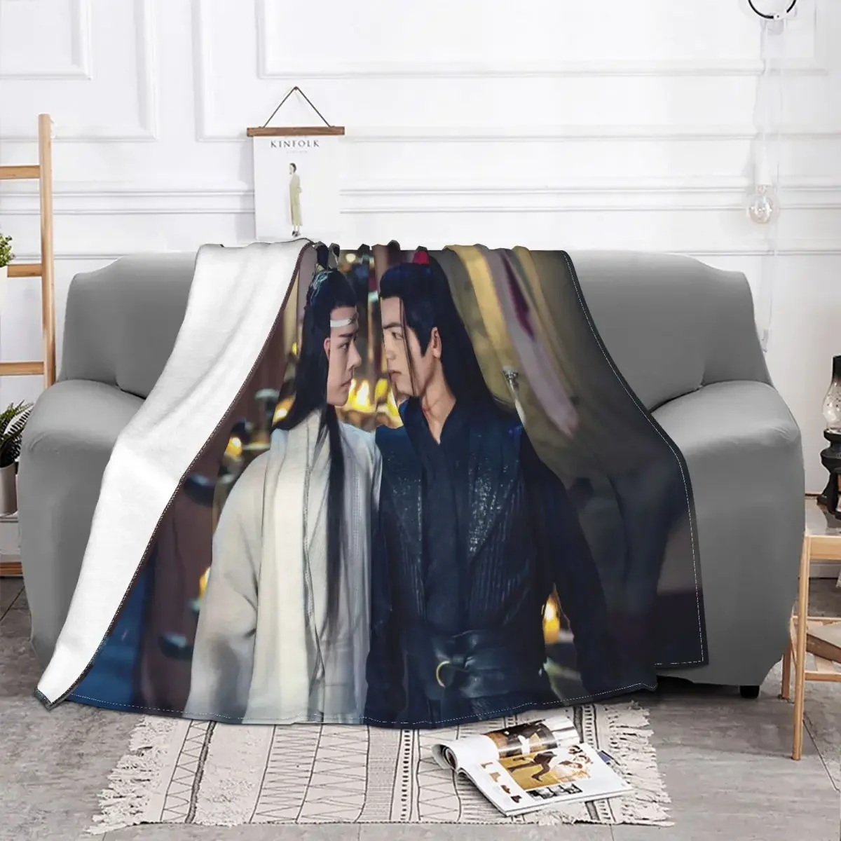 

Drama The Untamed Baby Blankets Sofa Cover Velvet Decoration Grandmaster Of Throw Demonic for Sofa Outdoor Bedding Throws
