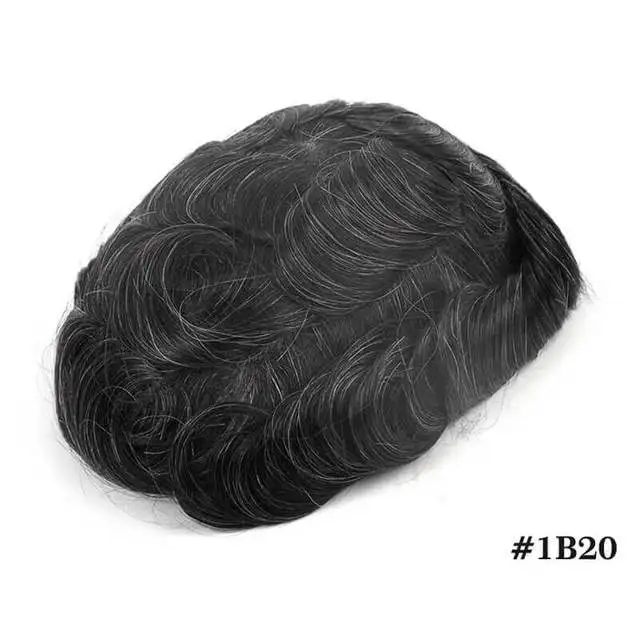 Man Pruik Mannen Toupetje Zwitserse Kant Voorkant Indian Menselijk Haar Systeem Kant Pu Mannelijk Prothetisch Haar Menselijk Haar Pruiken Natuurlijke Haarlijn 130%