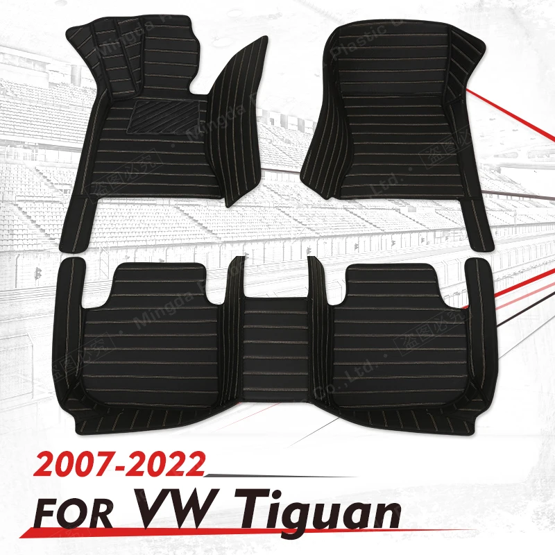 

Автомобильные коврики на заказ для Volkswagen VW Tiguan 2007-2022 2018 2019, автомобильные подушечки для ног, автомобильный ковер, аксессуары для интерьера
