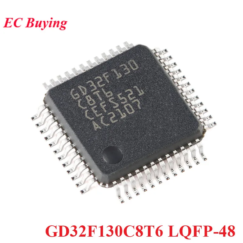 5Pcs/1pc GD32F130C8T6 GD32F130 GD32F 32F130C8T6 LQFP-48 ARM Cortex-M3 32-bit Microcontroller MCU IC Controller Chip