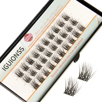 IGUIONSS Clusters de pestañas DIY Extensiones de pestañas 36 Clusters Pestañas 10-16 mm 3 estilos C D Curl Pestañas individuales IG2150