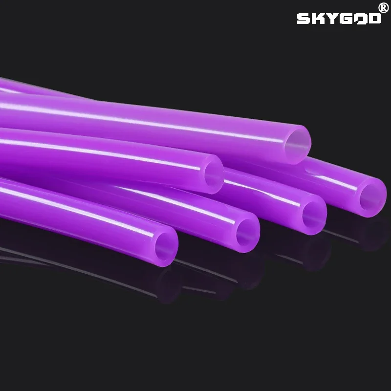 

1~10m Silicone Tube Purple Flexible Aquarium Air Irrigation Pipes Water Connector Garden Hoses Food Grade Rubber Hose