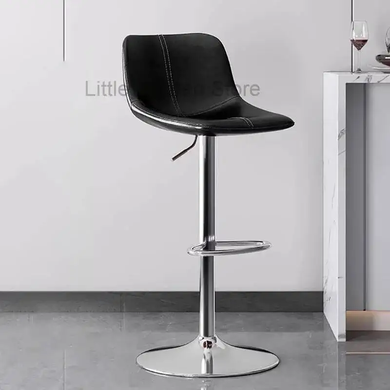 

Swivel Nordic Bar Stool Black Luxury Reception Desk Design Bar Stool Kitchen Lounge Sillas Para Comedor Restaurant Furniture