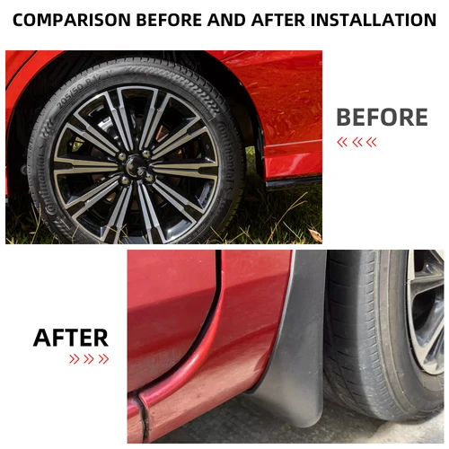 Imagen 2 del producto Guardabarros para Toyota Vios 2019-2023 2024 2025, Juego de 4 Piezas, Guardabarros Delanteros y Traseros, Cubierta Protectora para Guardabarros