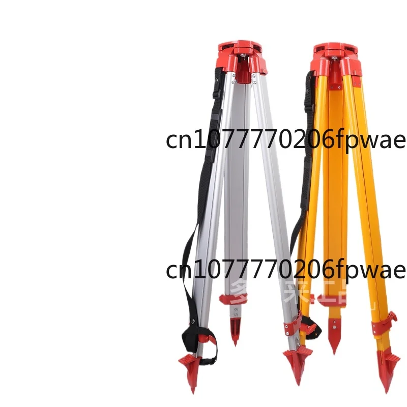 توتال محطة الثيودوليت مستوى سبائك الألومنيوم الخشب الصلب ترايبود الهندسة المسح ورسم الخرائط ترايبود مكافحة الإفلات #2