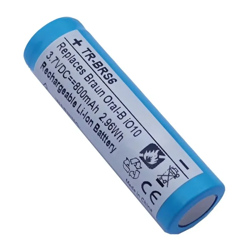 3.7V 800mAh TR-BRS6 Battery for Braun Oral-B IO Series IO10 IO4 IO5 IO6 IO7 IO8 IO9 Electric Toothbrush Rechargeable Batteries