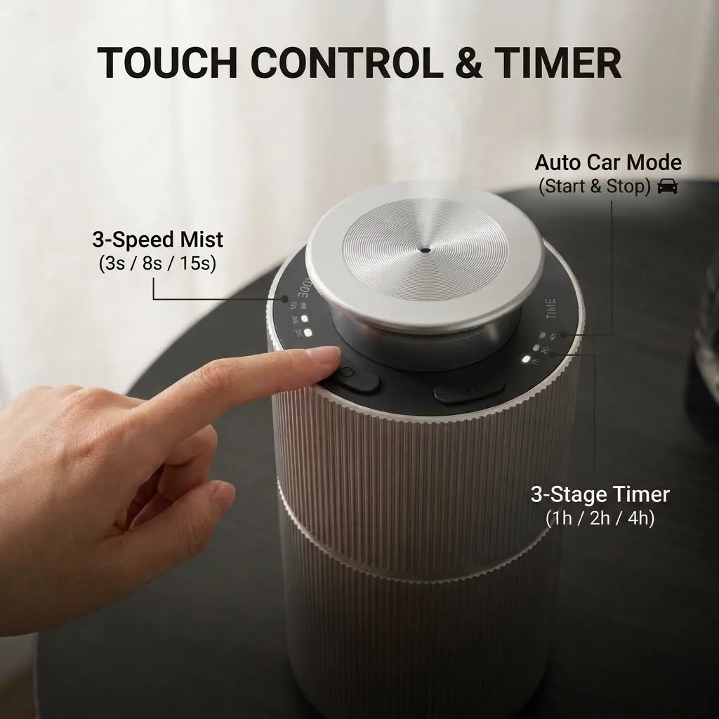 Smart Car Aroma Diffuser Wirel - огляд і ціна Waterless Essential Oil Diffuser
