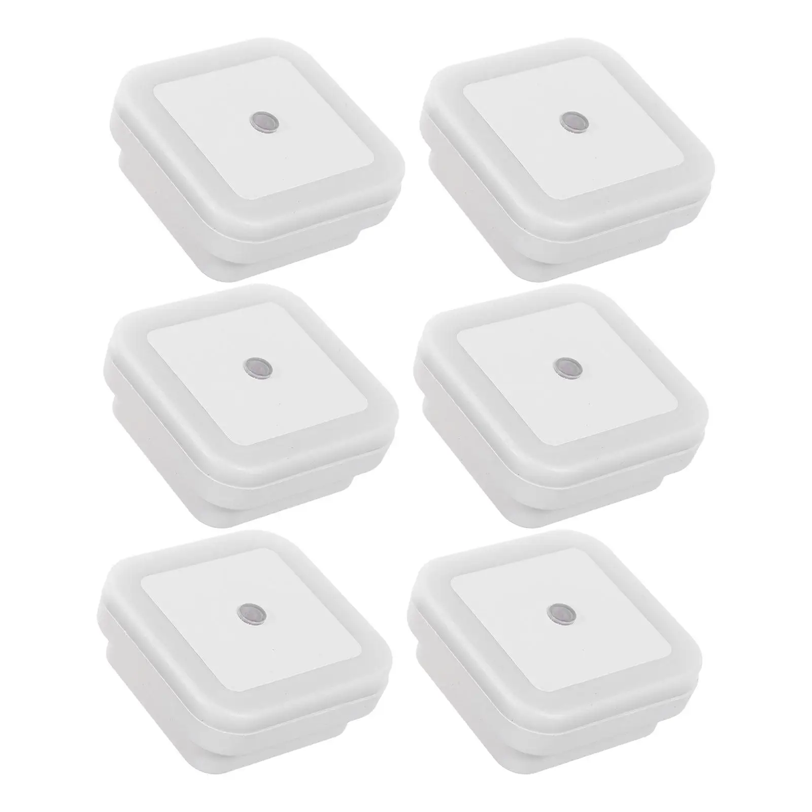 

Набор из 6 мягких светодиодных ночников с умным датчиком, подключаемых к розетке, для спальни, ванной, кухни, прихожей, с автоматическим диммированием