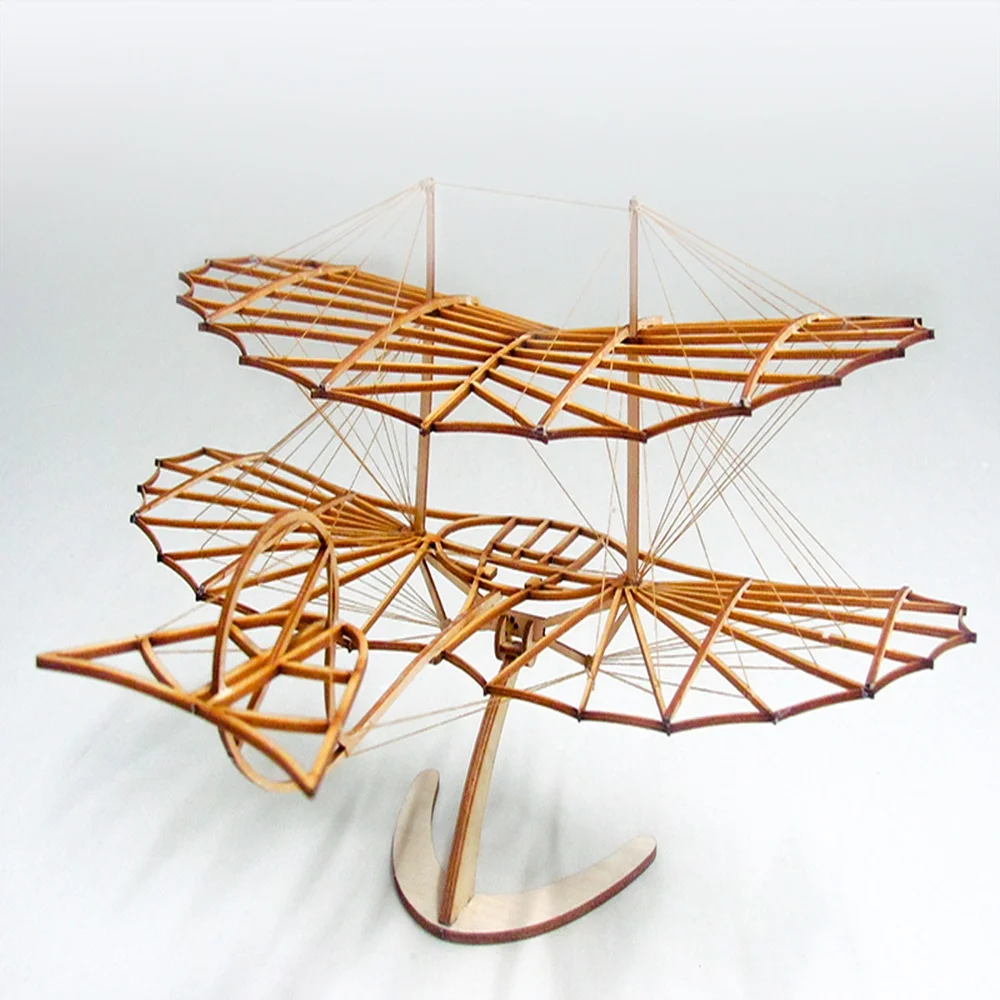 Lilienthal Glider 1:10 Scale Balsa Wood Model Kit | DIY Aviation History Static Display Craft - view 6