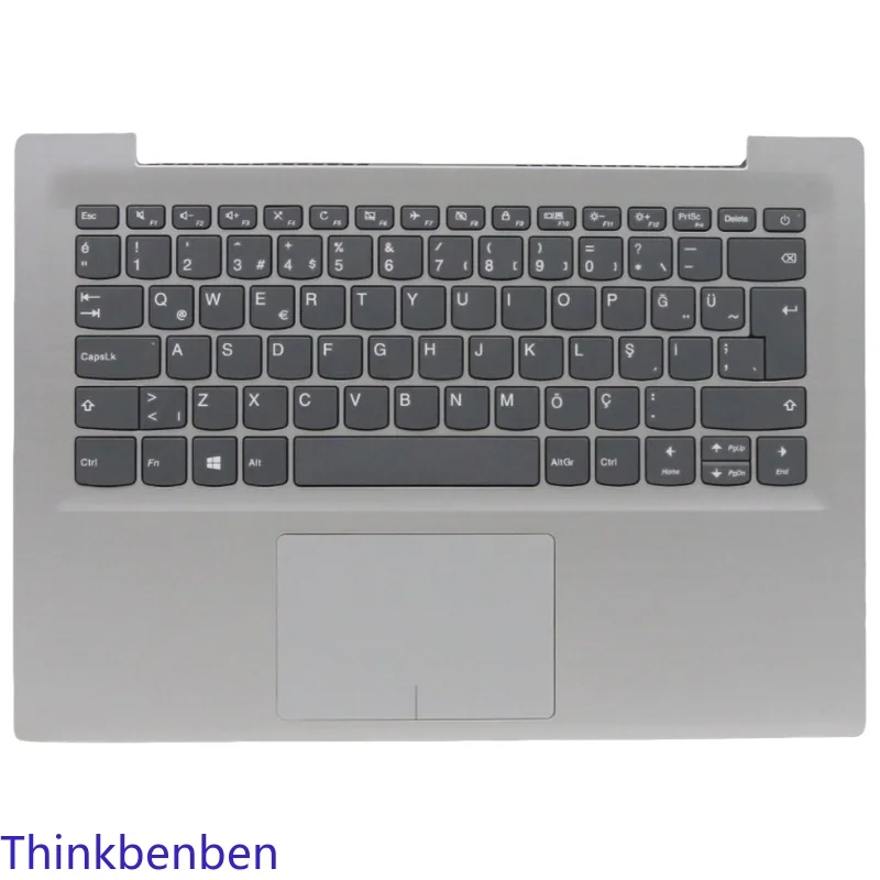 TR Turkish Mineral Gray Keyboard Upper Case Palmrest Shell Cover For Lenovo Ideapad 320S 14 14IKB 5CB0N78348