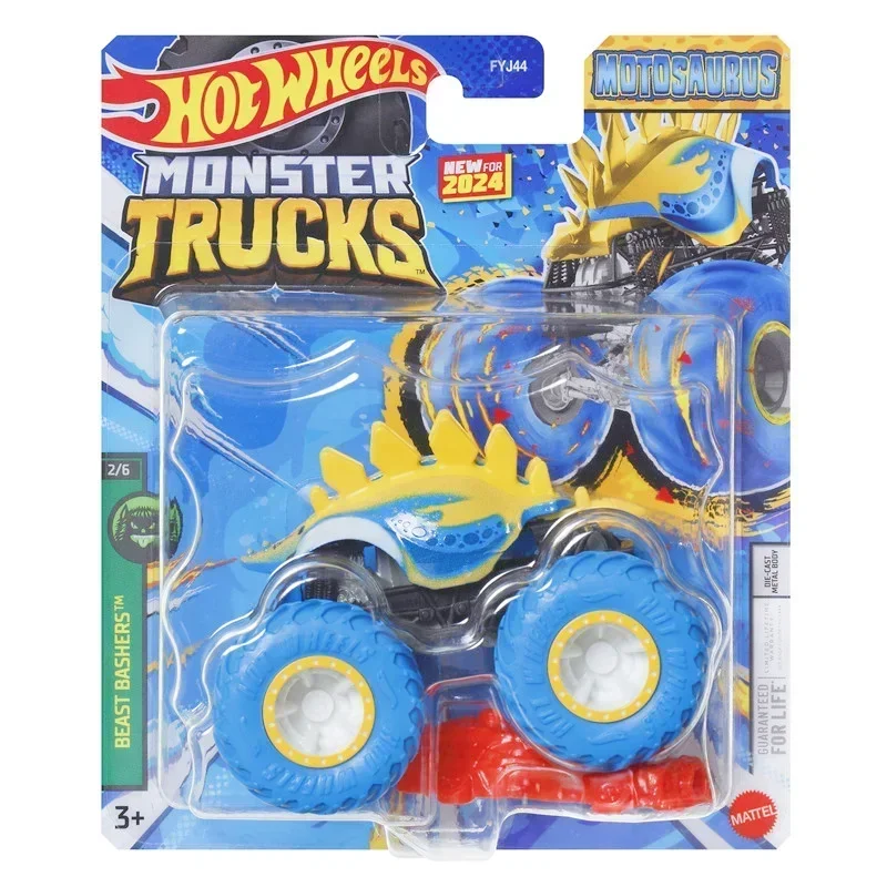 Mattel Hot Wheels-coche Monster Truck para niños, vehículo tiranosaurio del Mundo Jurásico, juguetes originales, Colección, regalo para niños,