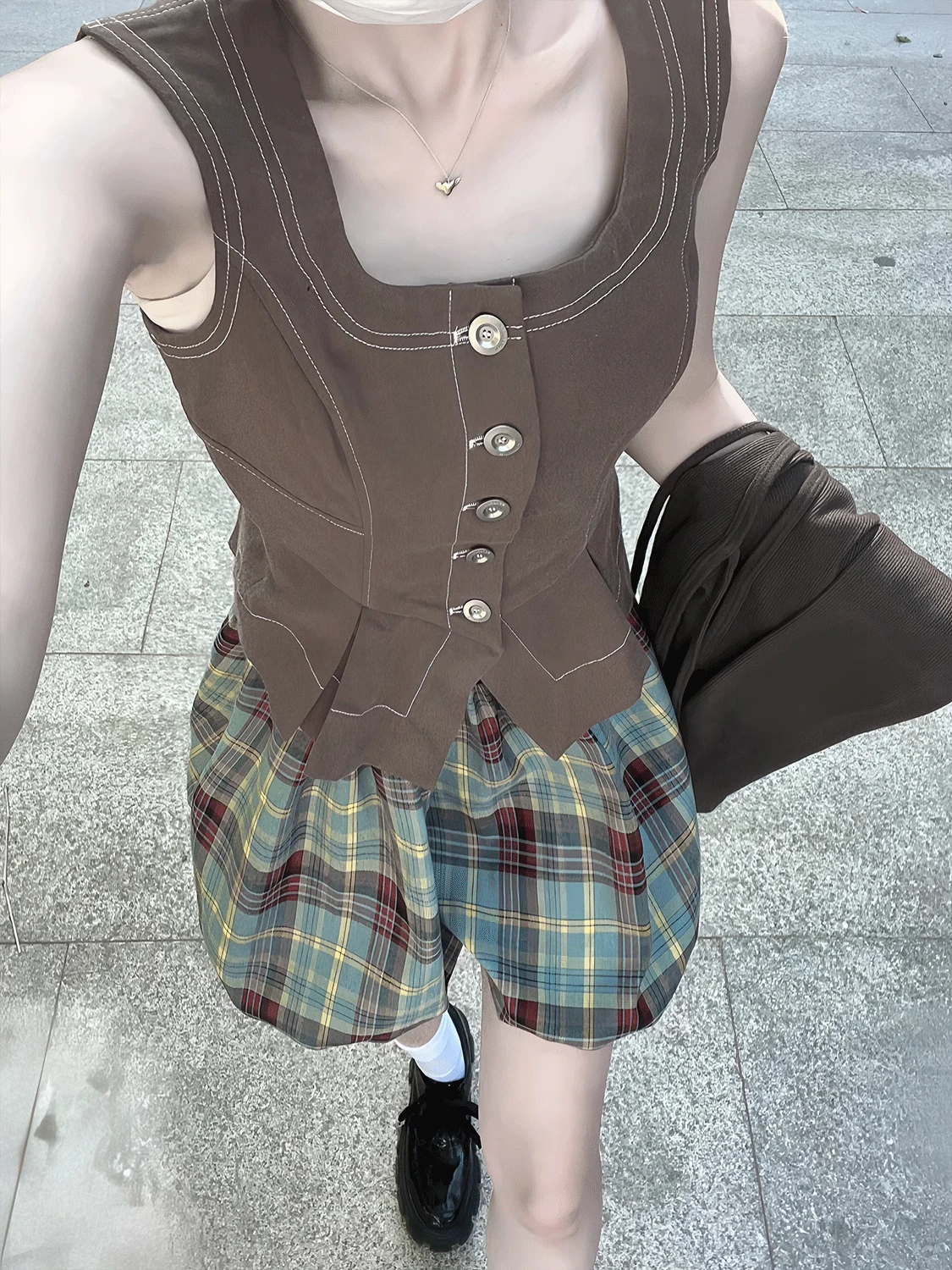 Summer Women Vintage Cute Core 2000s Kpop Shorts Plaid Hot Pants Y2k Streetwear Harajuku E-girl Sexy Ballet Core Design Kpop